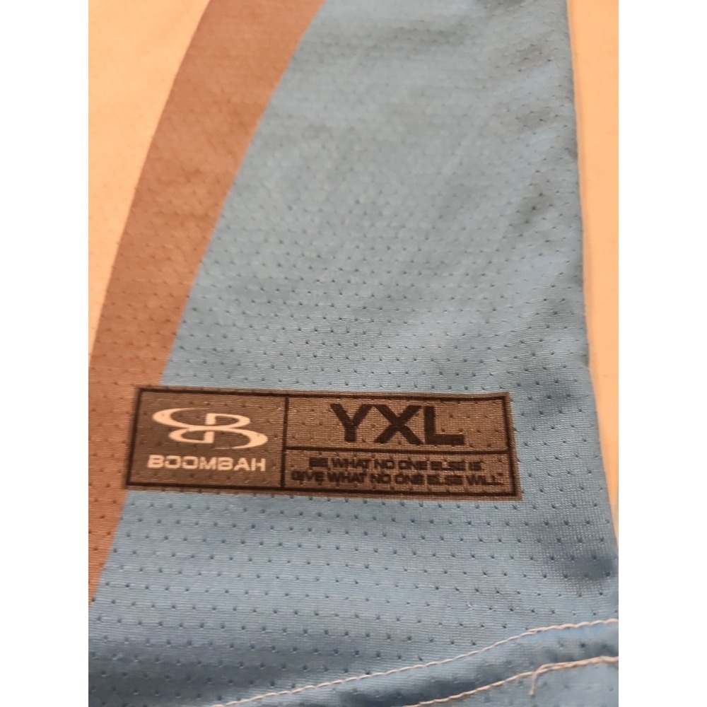 Boombah Storm Jersey De Leon 22 White/Blue YXL 100% Polyester (A1212) - Picture 2 of 10
